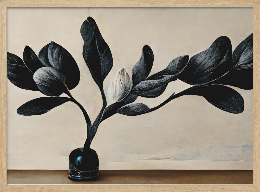Zwarte Magnolia | Poster