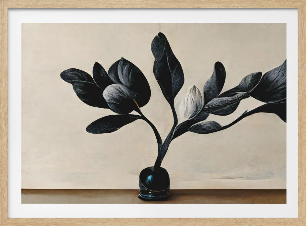 Zwarte Magnolia | Poster