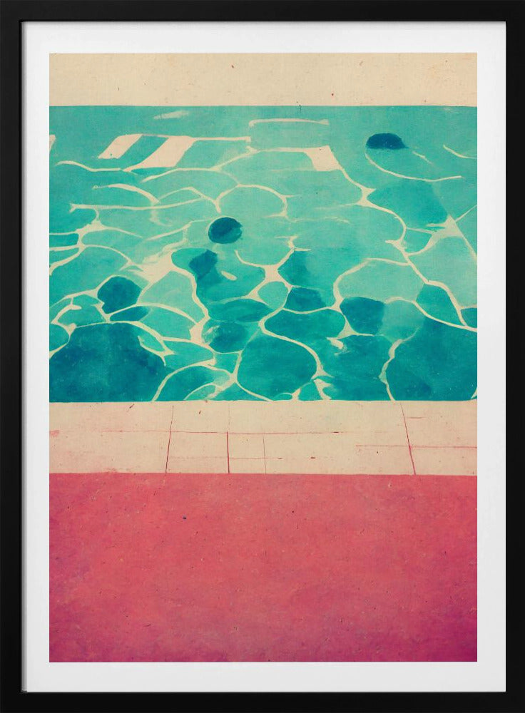 Serene zwembadzijde | Poster