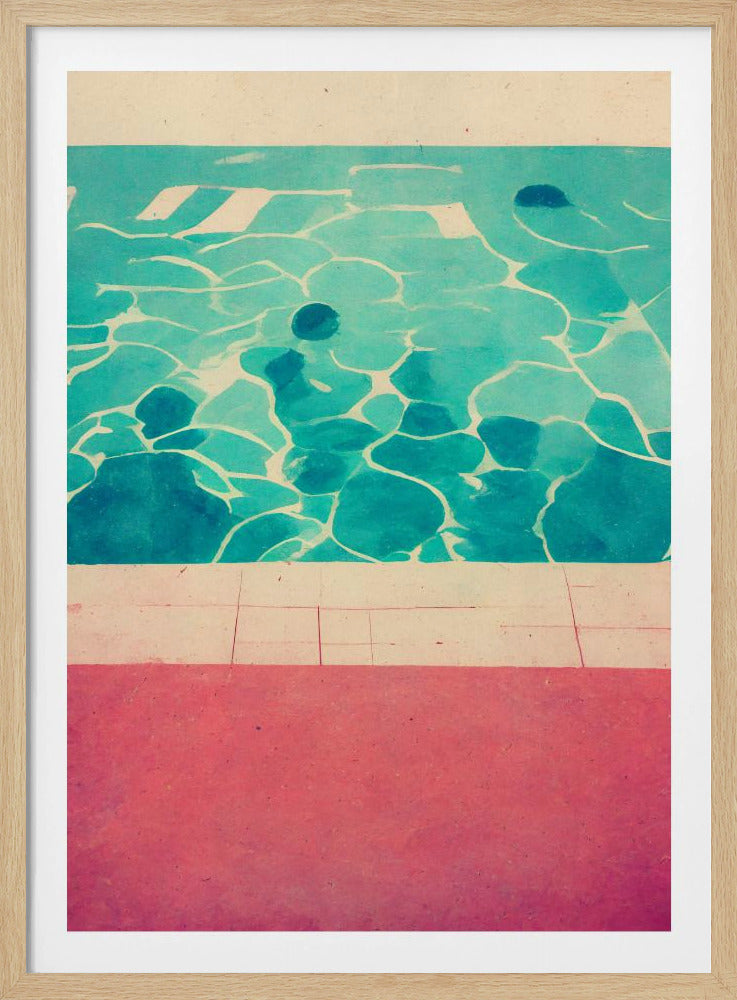 Serene zwembadzijde | Poster