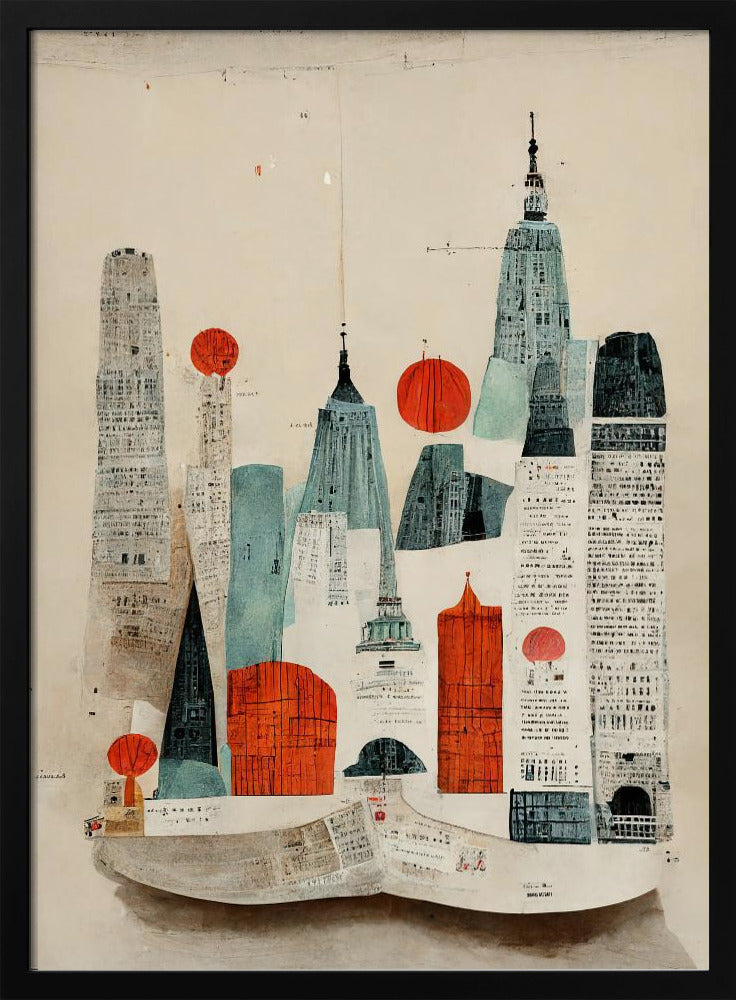 Stadsgezichtcollage | Poster
