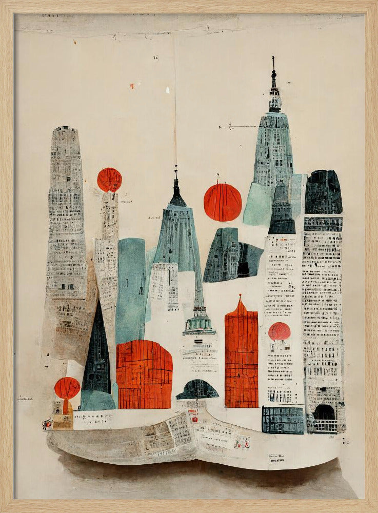 Stadsgezichtcollage | Poster