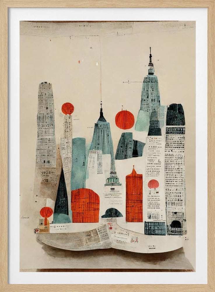Stadsgezichtcollage | Poster