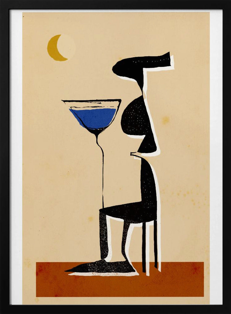 Maanverlichte Martini | Poster