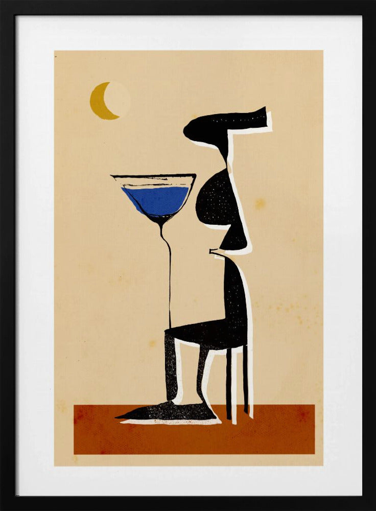 Maanverlichte Martini | Poster
