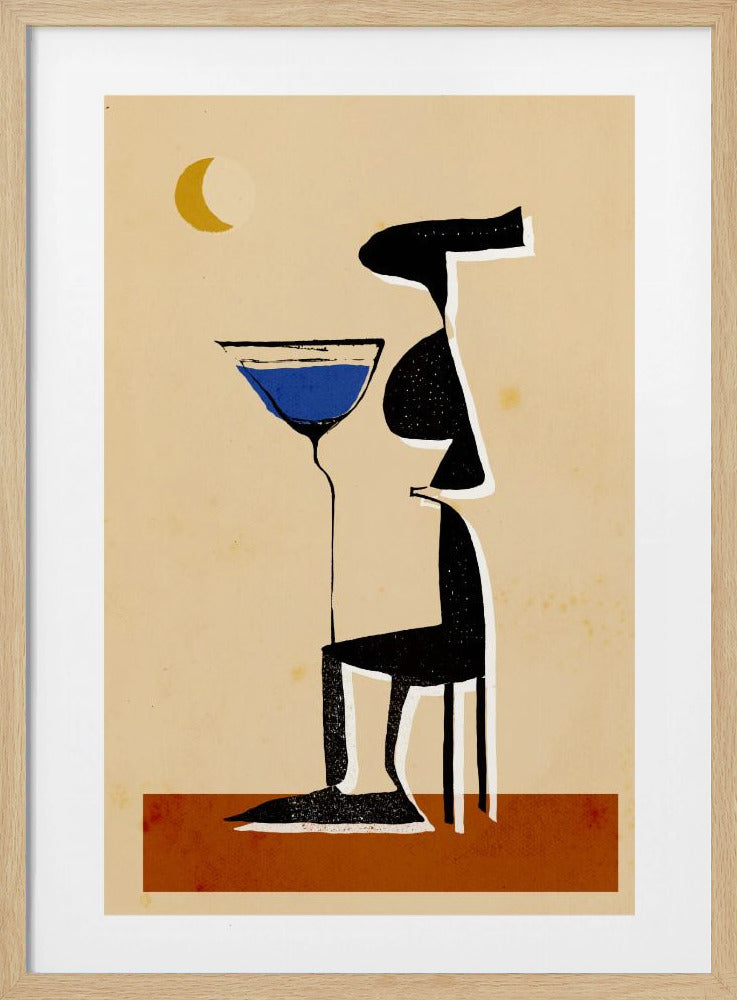 Maanverlichte Martini | Poster