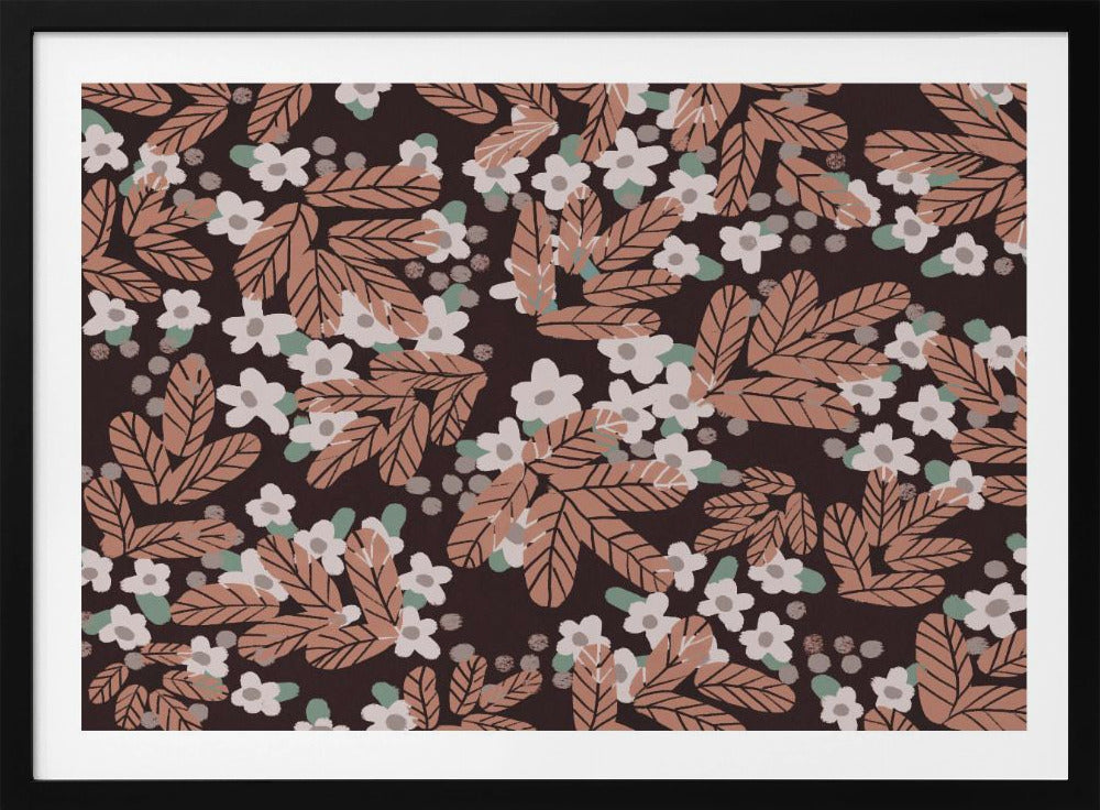 Herfstbloesempatroon | Poster