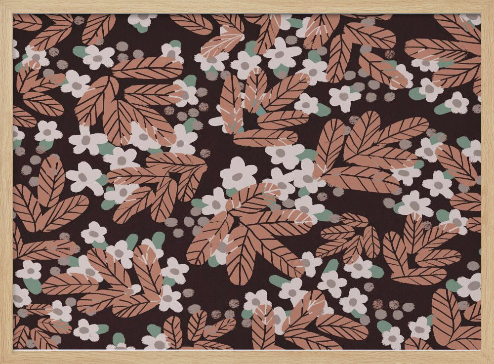 Herfstbloesempatroon | Poster