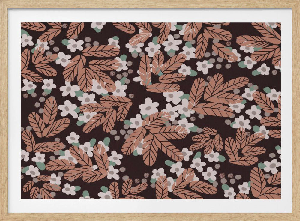 Herfstbloesempatroon | Poster