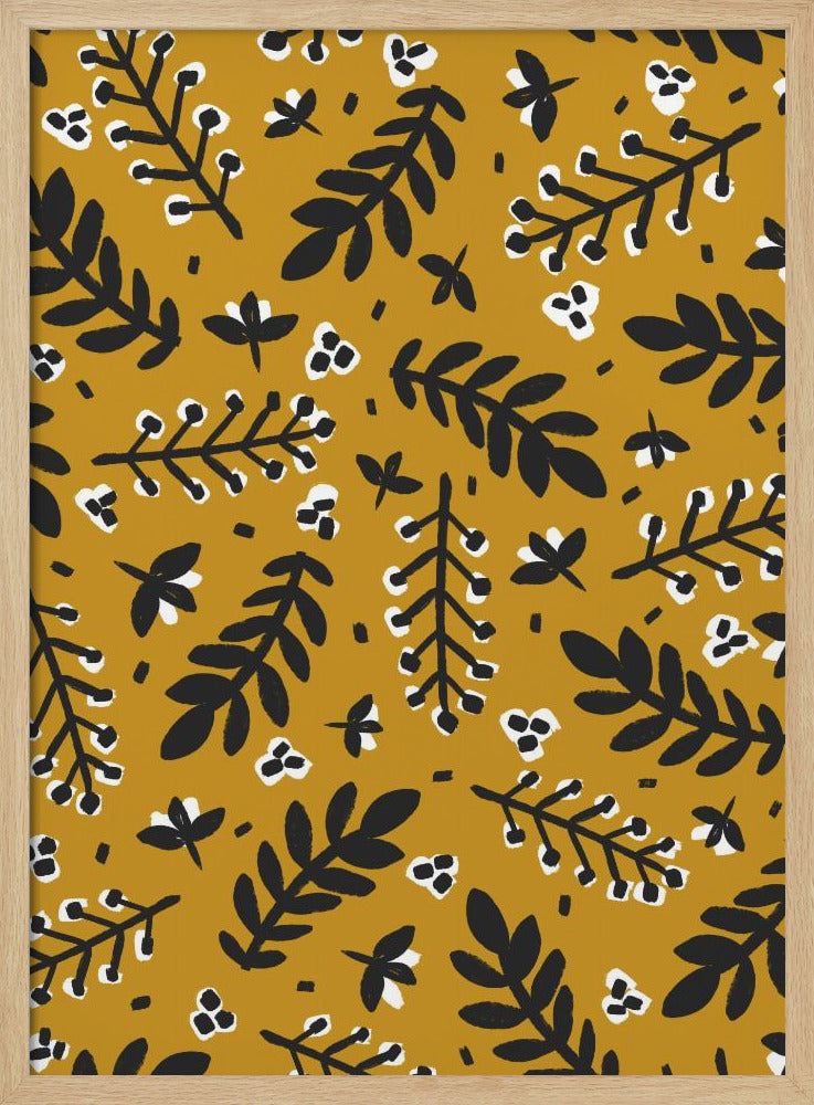 Gouden Botanische Gelukzaligheid | Poster
