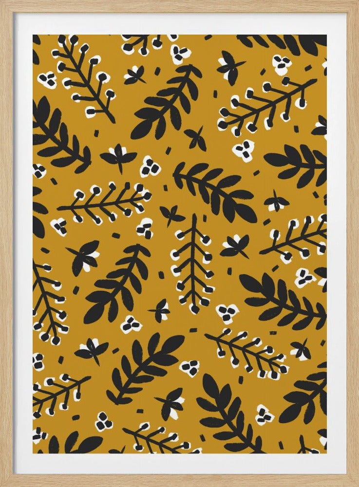 Gouden Botanische Gelukzaligheid | Poster