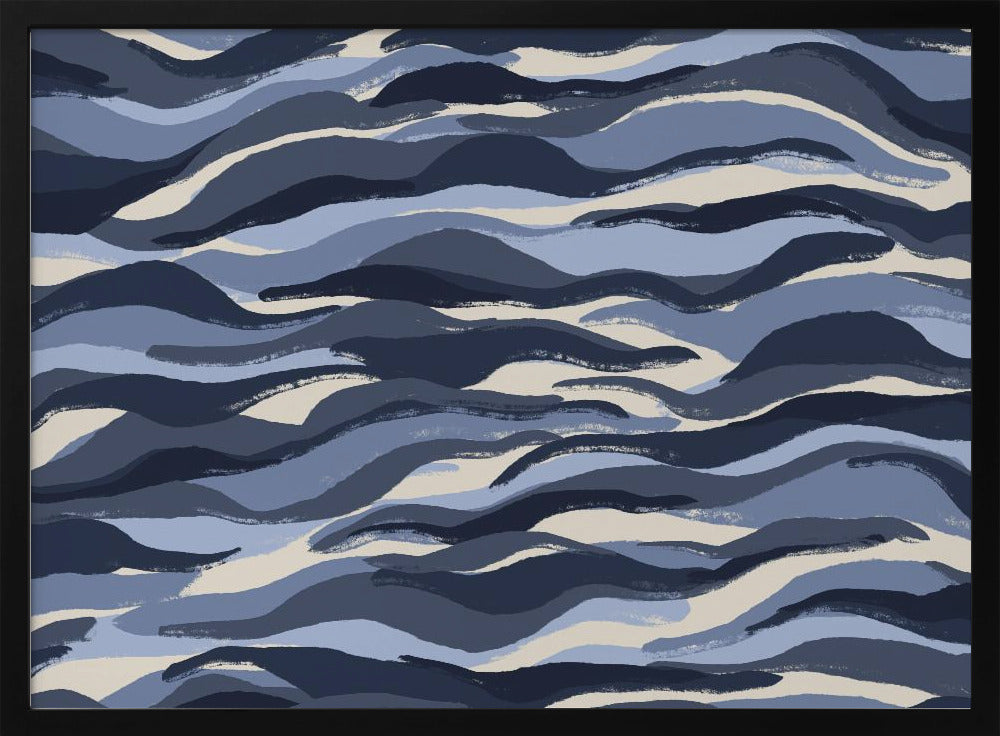 Golven van indigo | Poster