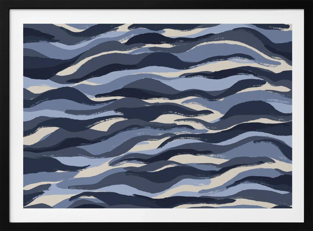 Golven van indigo | Poster