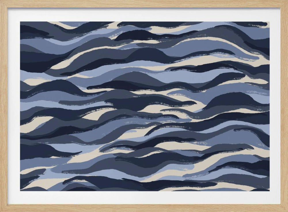 Golven van indigo | Poster