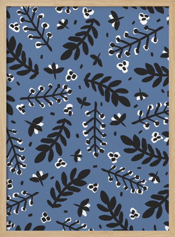 Leafy Nightscape | Poster