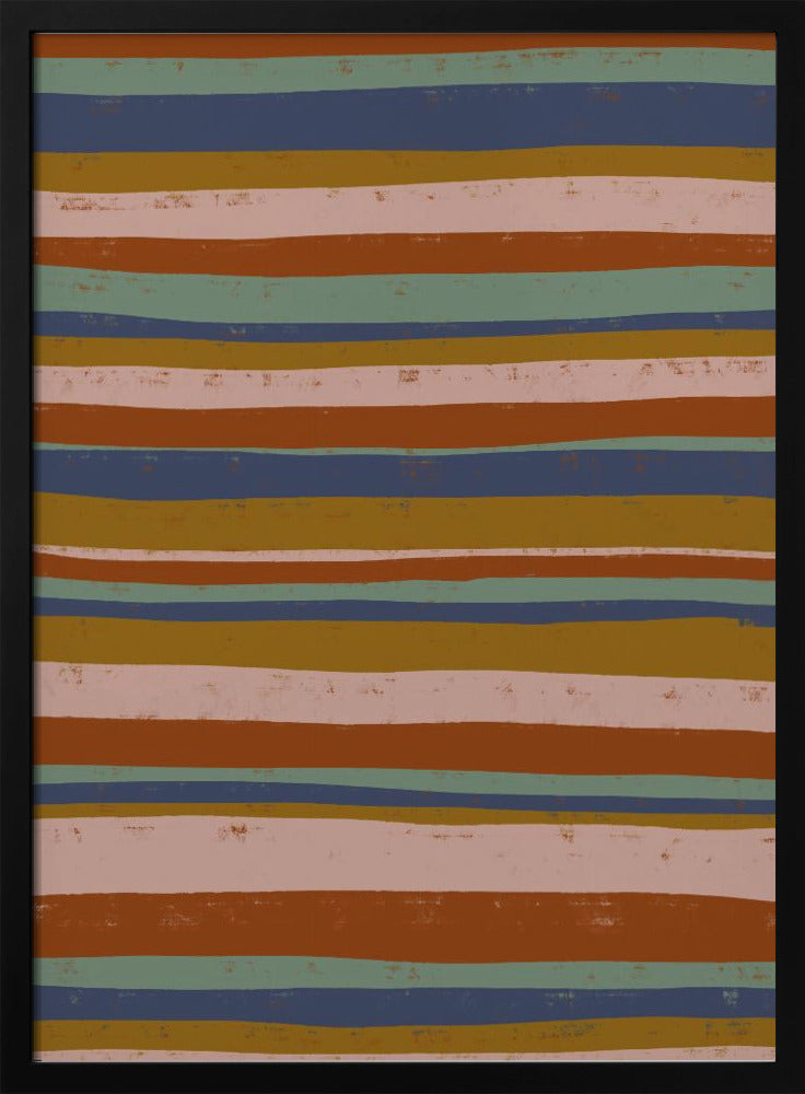 Aardse Strepen Flow | Poster