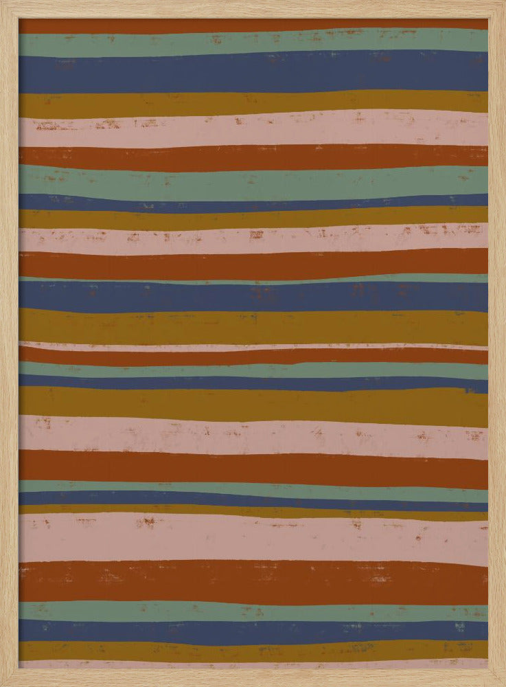 Aardse Strepen Flow | Poster