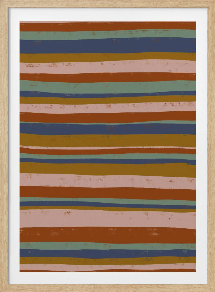 Aardse Strepen Flow | Poster