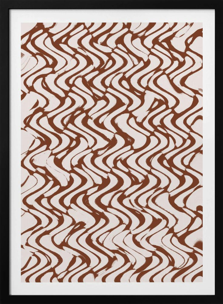 Golf van Mocha-lijnen | Poster