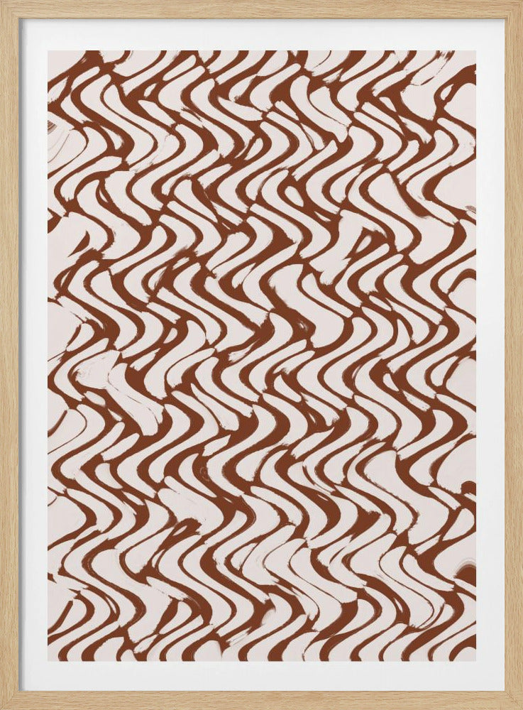 Golf van Mocha-lijnen | Poster