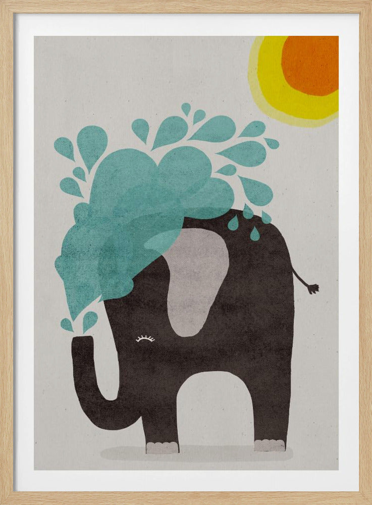 Olifant spettert | Poster