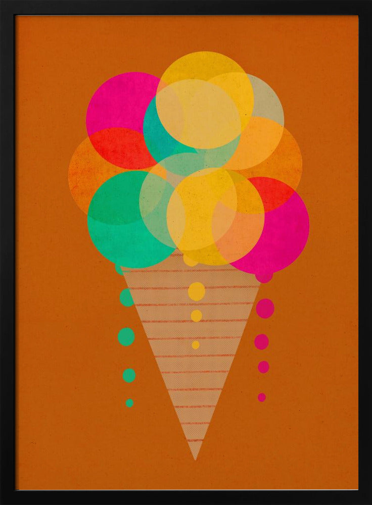 Regenboogkegelplezier | Poster