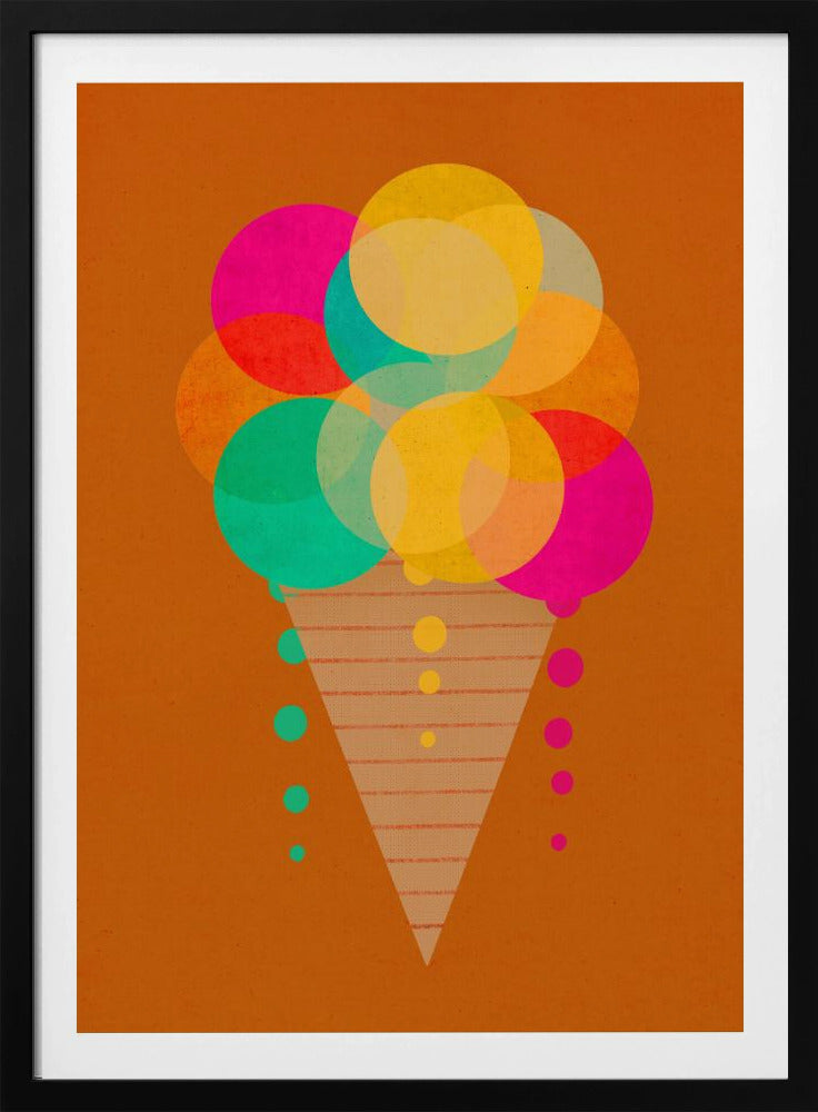 Regenboogkegelplezier | Poster