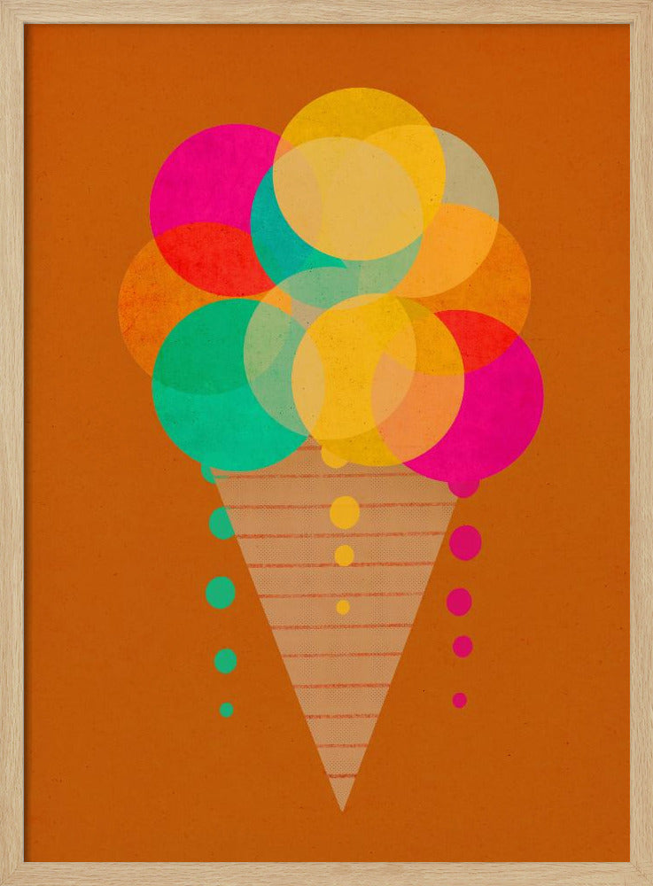 Regenboogkegelplezier | Poster
