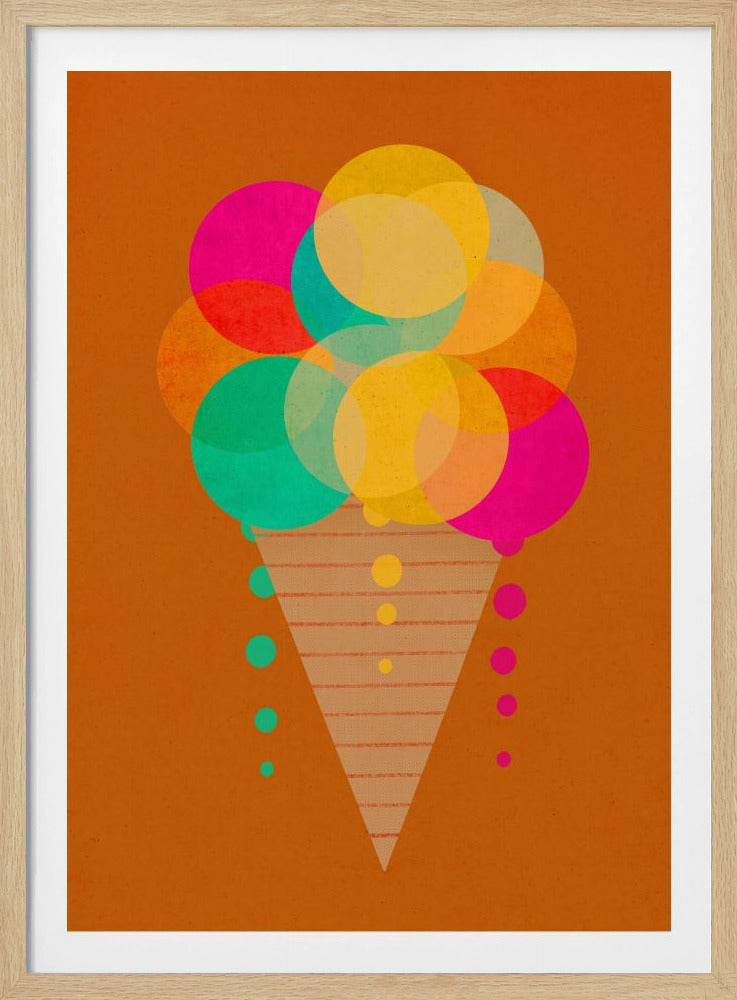 Regenboogkegelplezier | Poster