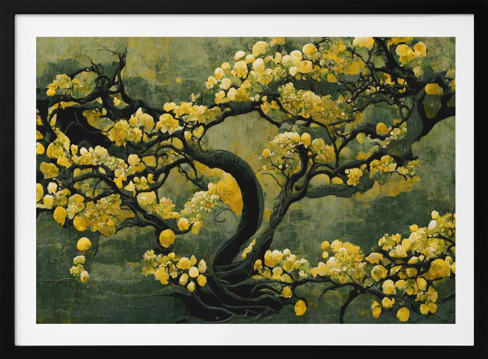 Gouden Bloesemboom | Poster