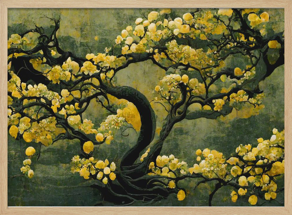 Gouden Bloesemboom | Poster