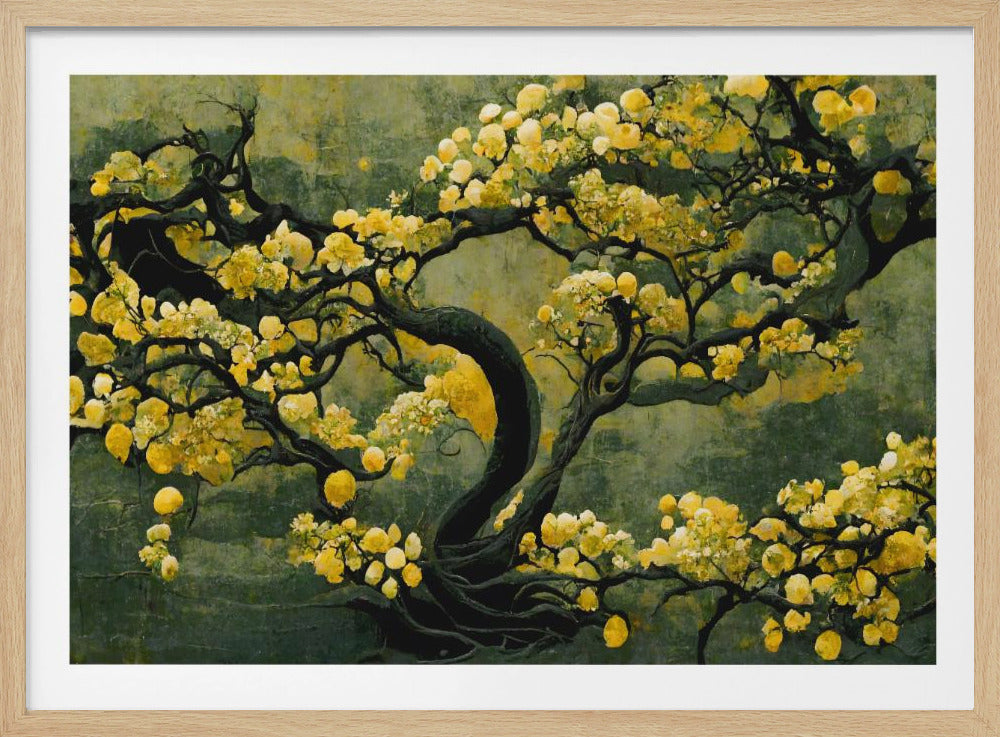 Gouden Bloesemboom | Poster