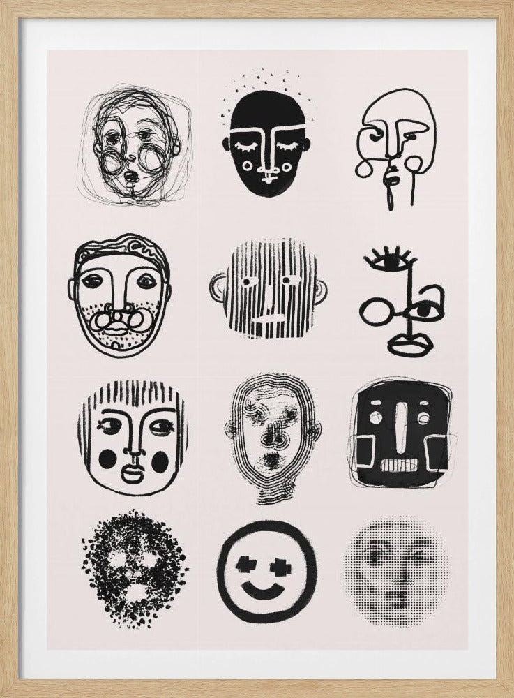 Gezichten van emotie | Poster