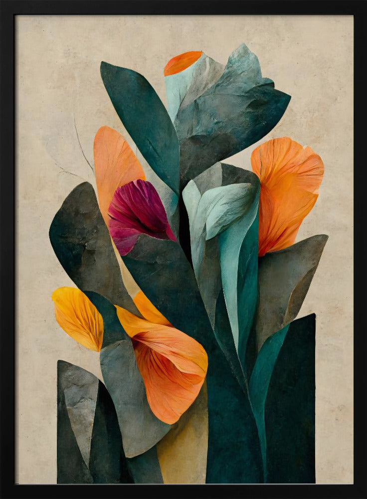 Bloemblaadjes in harmonie | Poster