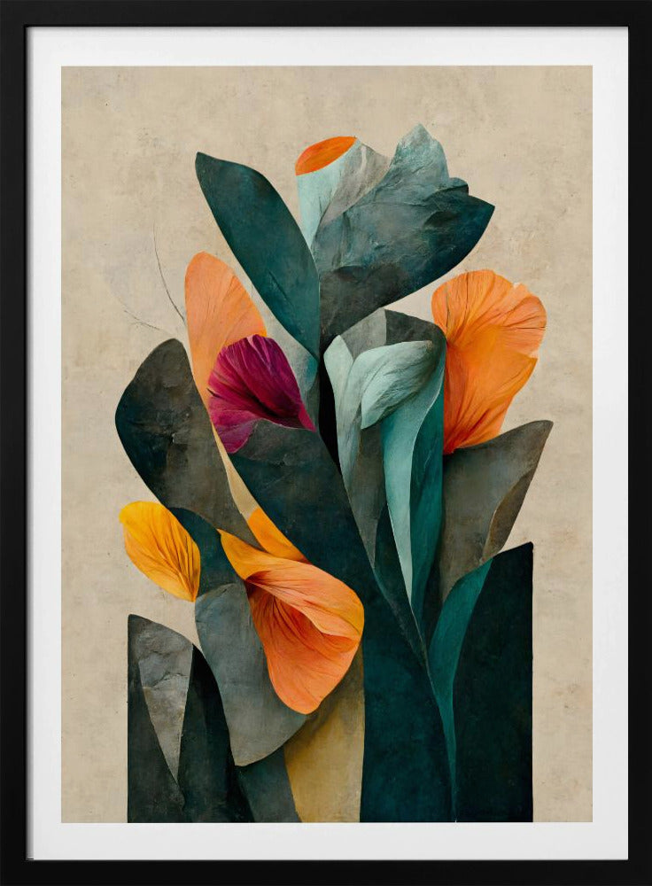 Bloemblaadjes in harmonie | Poster