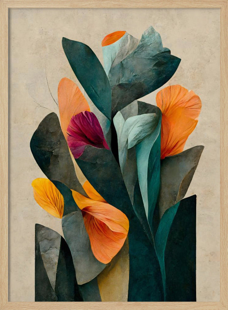 Bloemblaadjes in harmonie | Poster