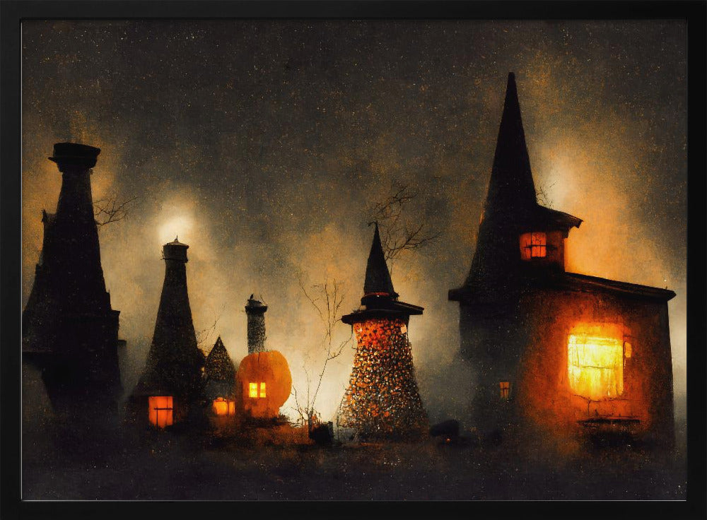 Spookachtig Glowscape | Poster