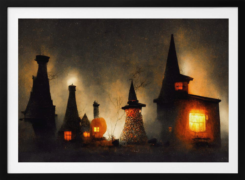 Spookachtig Glowscape | Poster