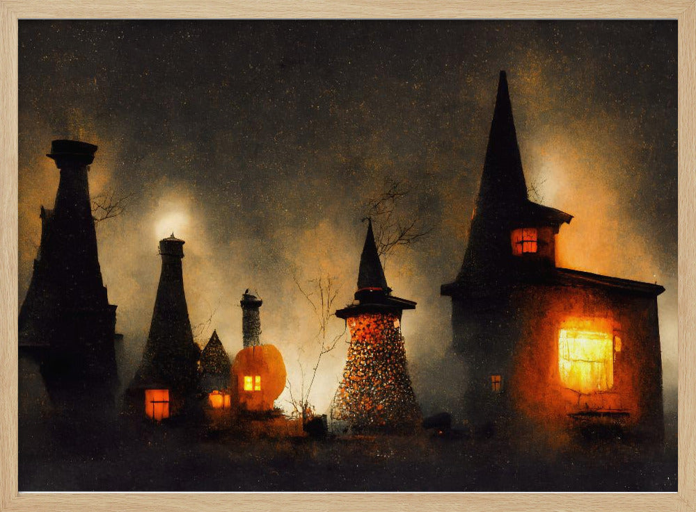 Spookachtig Glowscape | Poster
