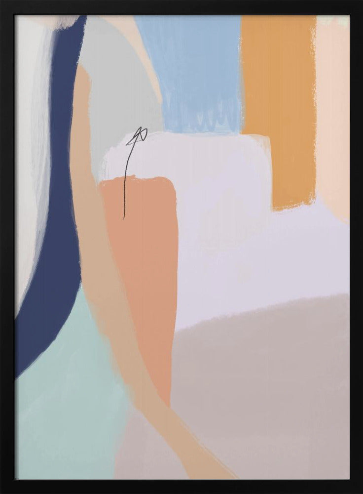 Soft Pastel Hues and Bold Brushstrokes | Poster