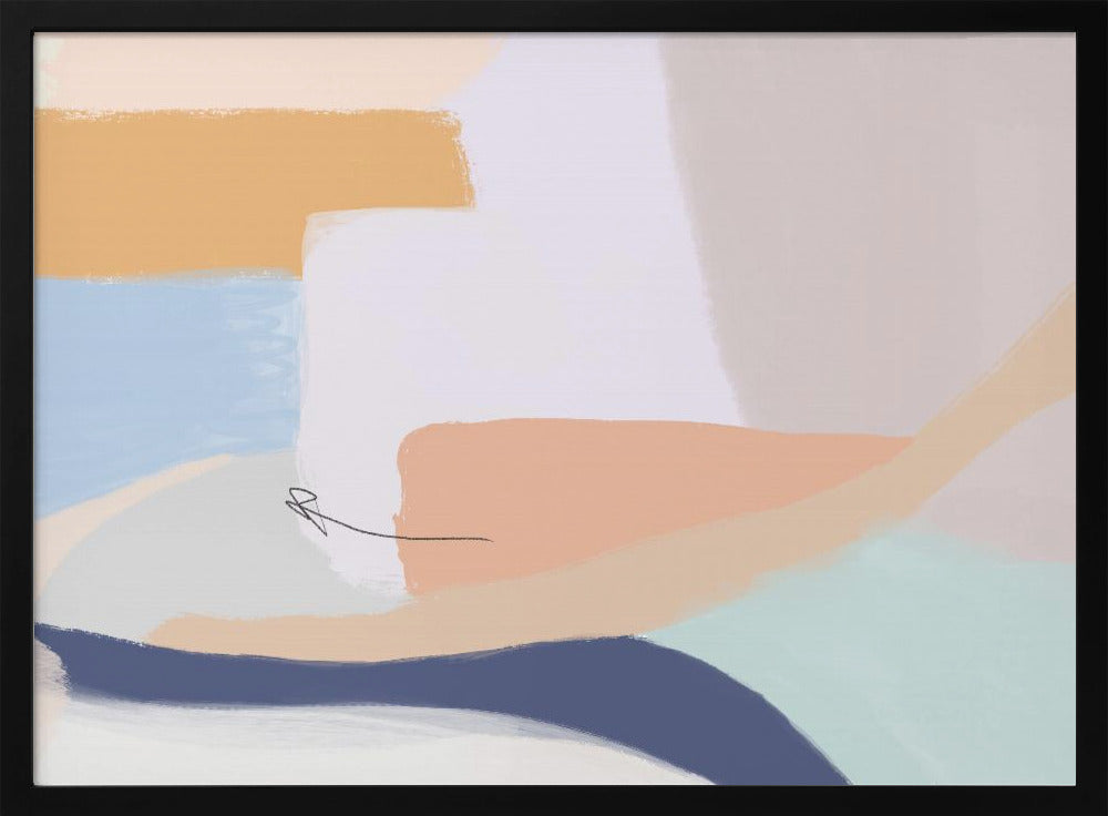 Soft Pastel Colors and Flowing Organic Shapes | Poster