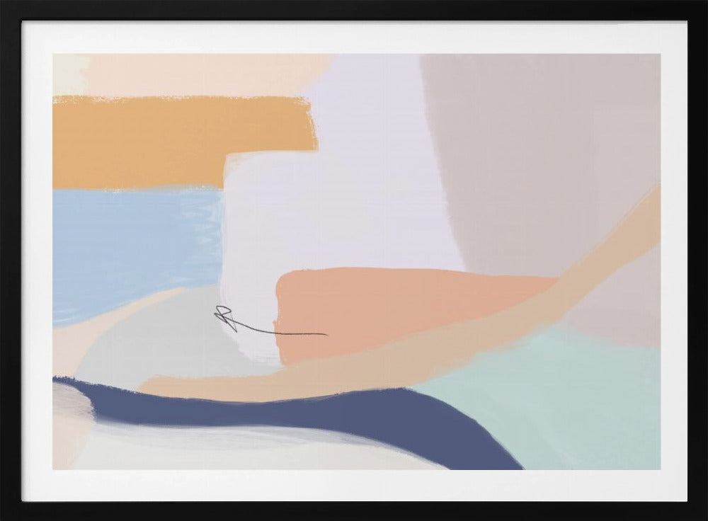 Soft Pastel Colors and Flowing Organic Shapes | Poster