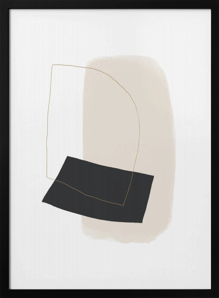 Geometric Shapes and Simple Lines in Neutral Tones | Poster