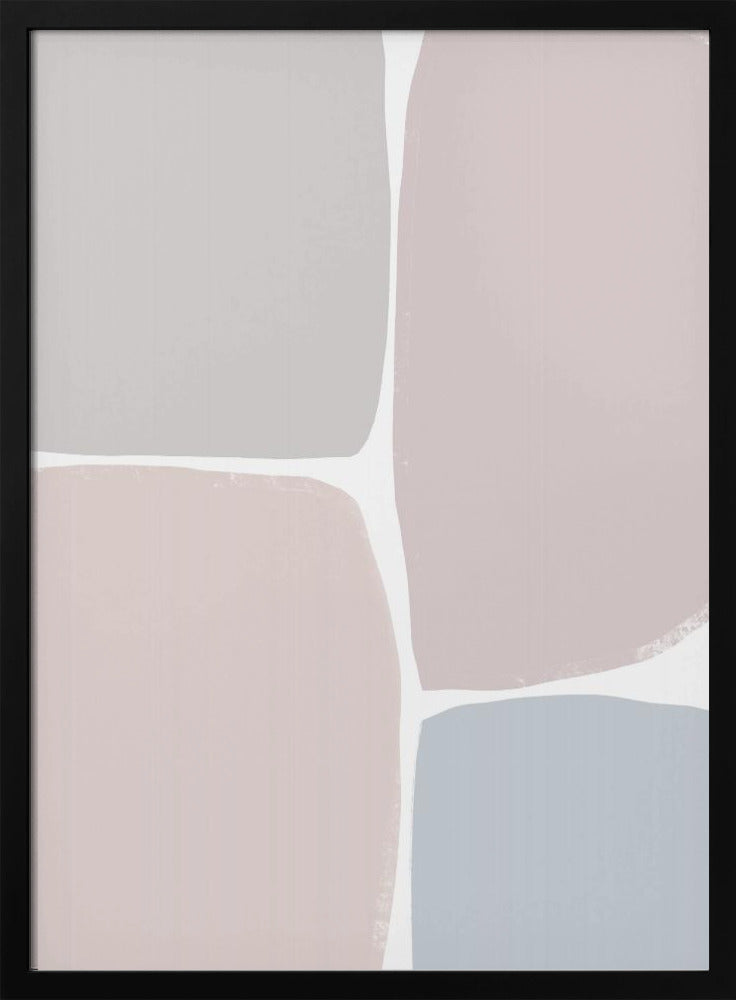 Muted Geometric Blocks | Poster