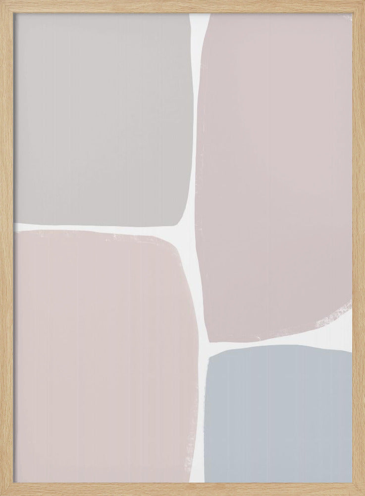 Muted Geometric Blocks | Poster