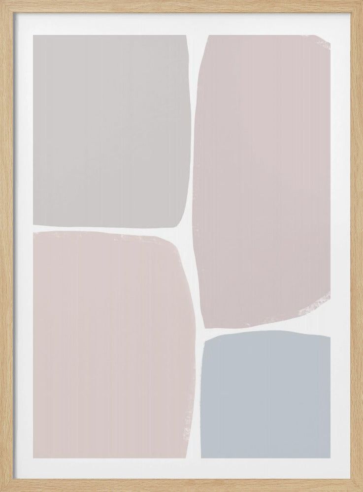 Muted Geometric Blocks | Poster