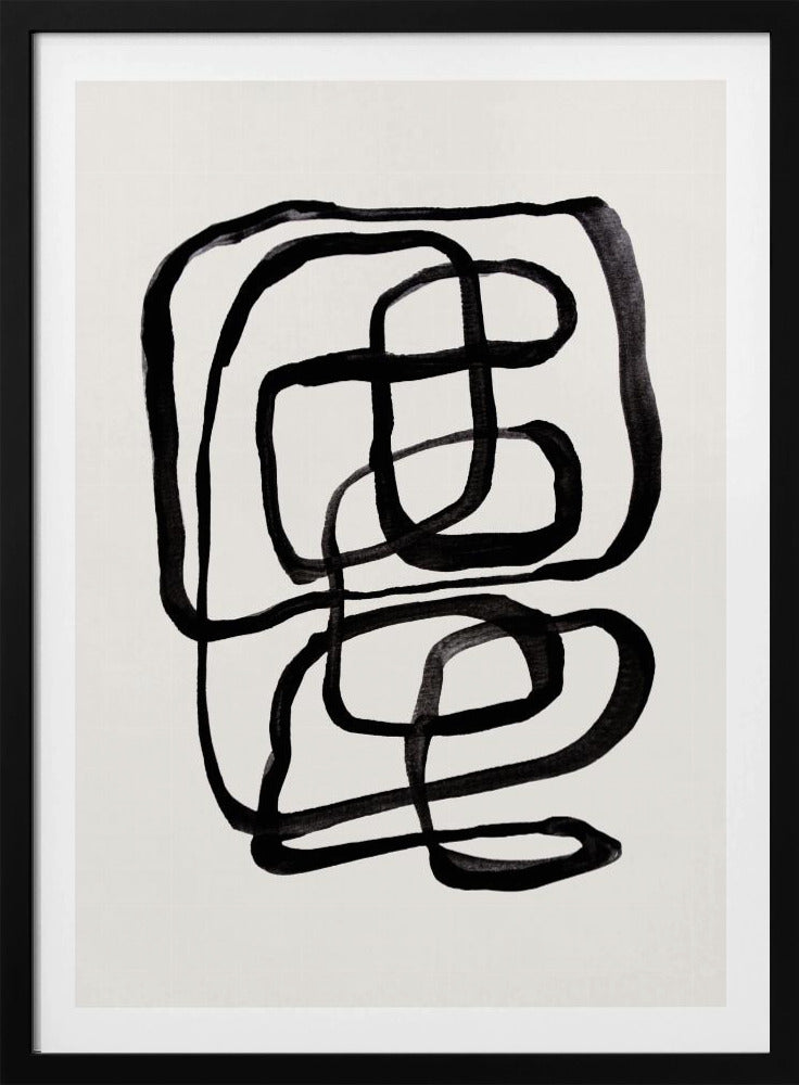 Abstracte lijnen I | Poster