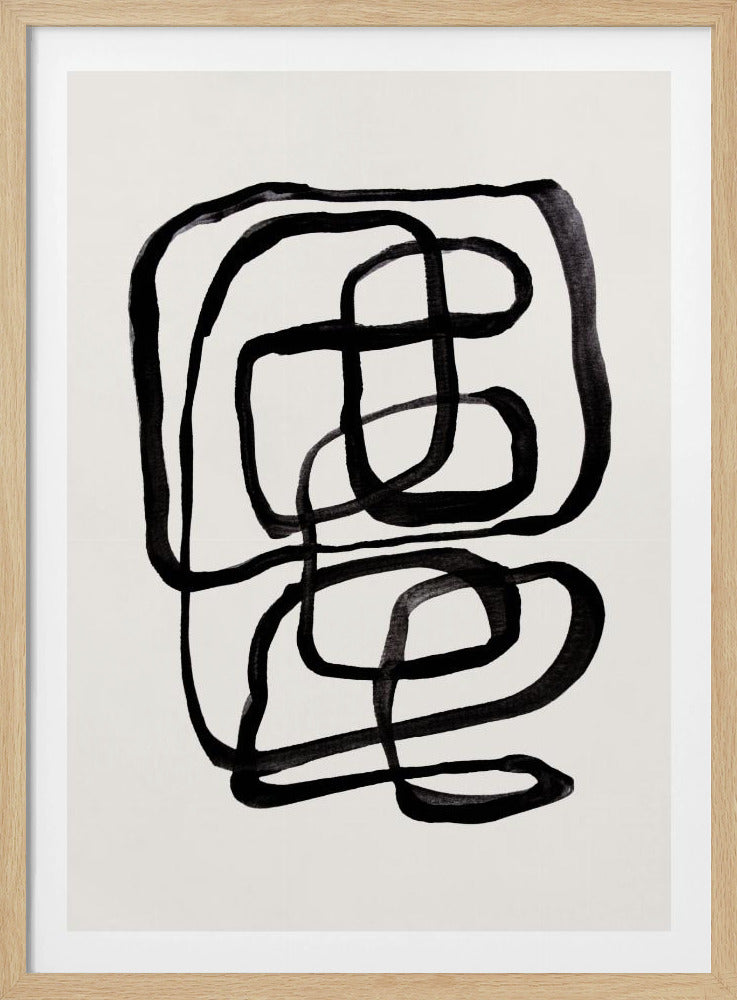 Abstracte lijnen I | Poster