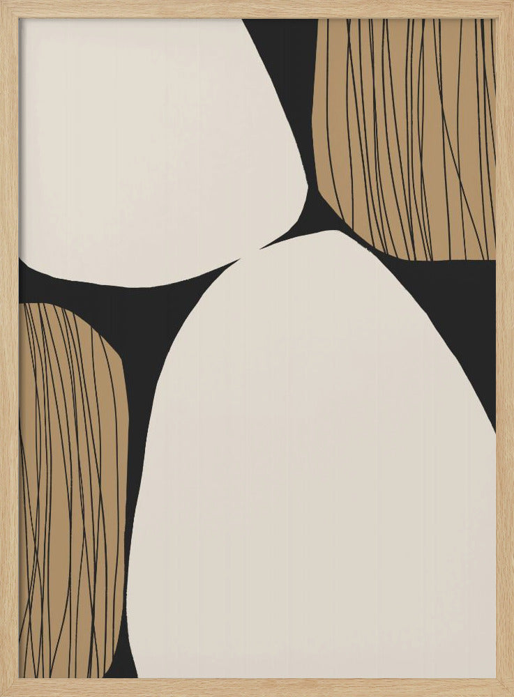 Abstracte aardtinten | Poster
