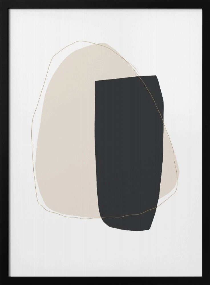Geometrische vormen en neutrale kleuren | Poster
